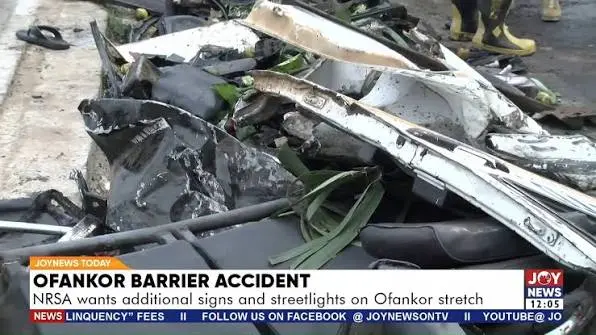 Ofankor crash death toll rises to 12, 22 injured - NRSA confirms
