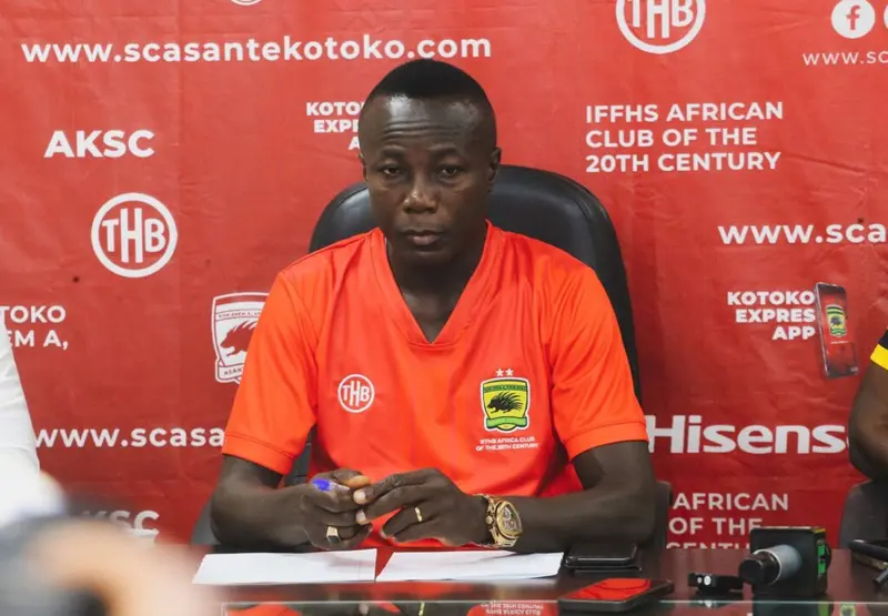 Sarfo Duku fires warning to Asante Kotoko players as he backs Eric Tinkler for GPL success
