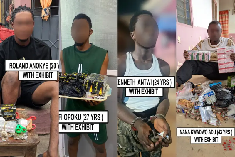 Seven arrested in anti-drug operations in Ashanti Region
