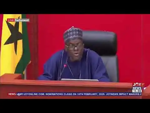 Speaker Bagbin to admit Minority's GoldBod losses motion but rules out debate during emergency sitting