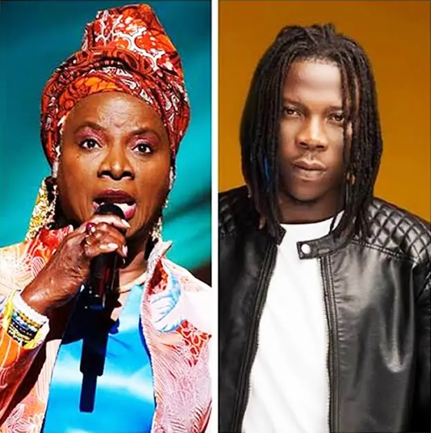 Stonebwoy celebrates Angelique Kidjo's Hollywood Walk of Fame honour