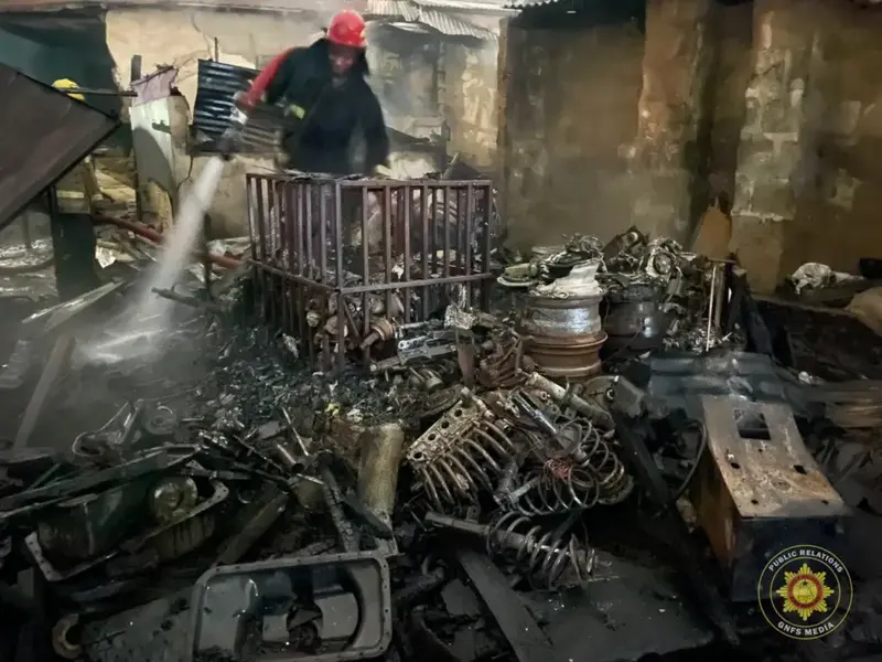 Two fire outbreaks destroy commercial and residential structures in Accra