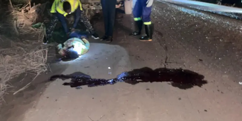 Two killed, eight injured after Toyota Hiace crashes into stationary truck at Dompoase