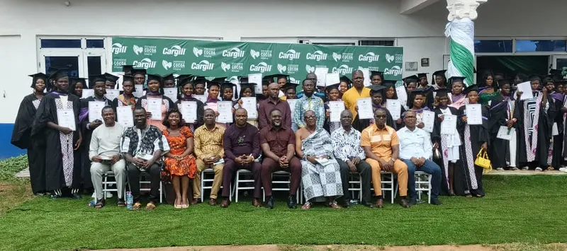 Cargill Ghana and International Cocoa Initiative celebrate 111 young graduates building skills for the future