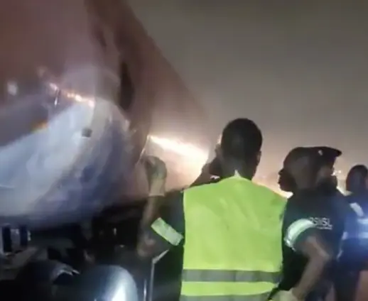 Firefighters avert disaster after fire outbreak involving LPG tanker