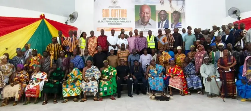 GH¢300 million Big Push electricification project to connect 90 communities in Oti region