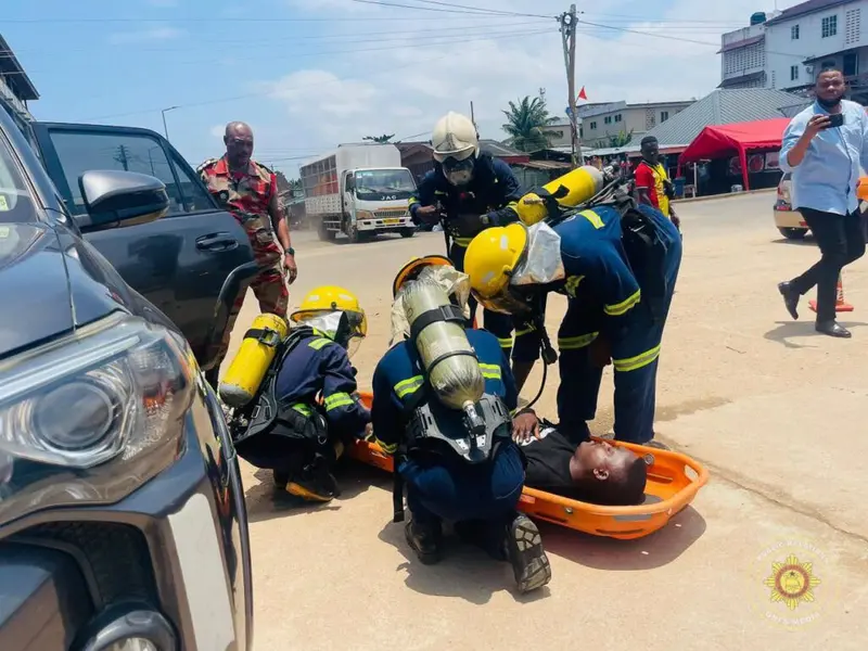 GNFS conducts fire simulation exercise at NPA headquarters in Cape Coast