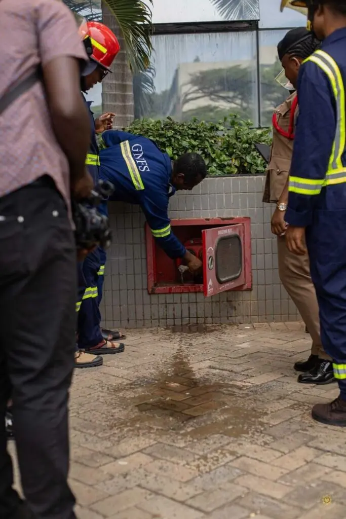 GNFS, GWL inspect fire hydrants in Ministries enclave; 23 found faulty