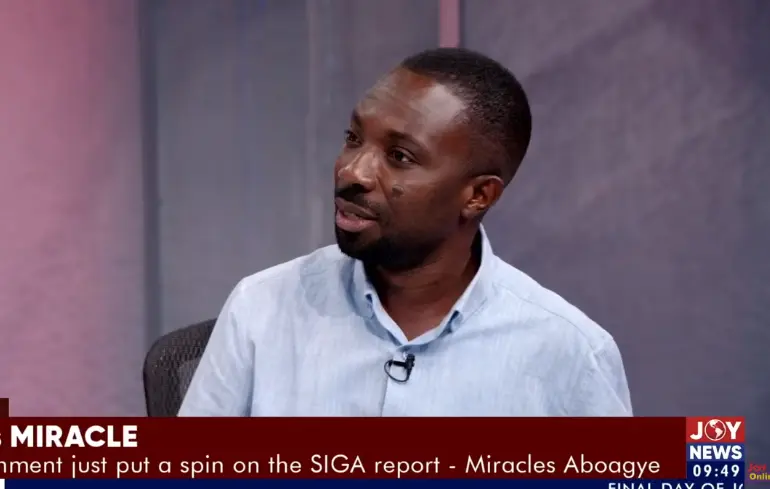 Government just put a spin on SIGA report - Miracles Aboagye