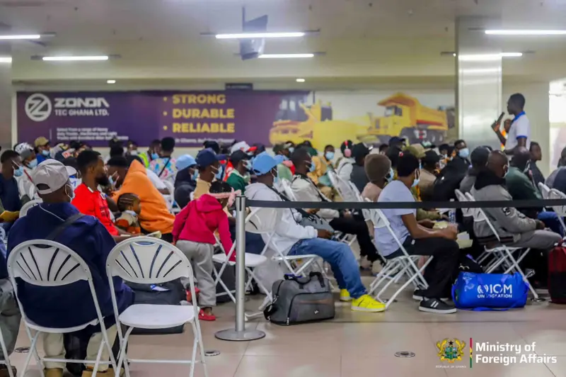 Gov't repatriates 180 Ghanaians from Libya with support from IOM, ECOWAS