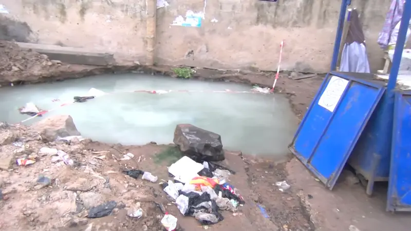 Kaneshie-Abossey Okai residents demand urgent action as Ghana Water pipe leaks for over 3 months