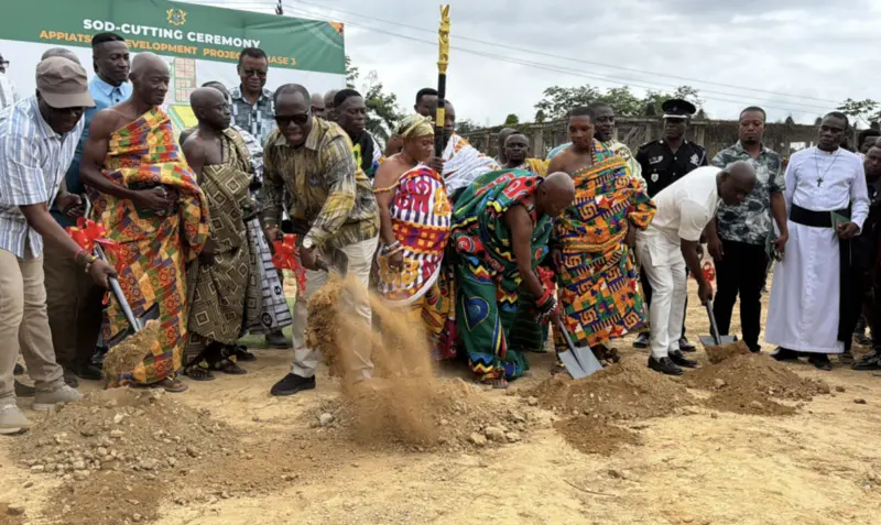 Lands Minister cuts sod for Phase Three of Appiatse Redevelopment Project