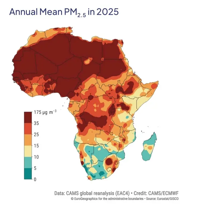 More than 20 African countries fail WHO air pollution guideline in 2025 - AfriCAN 2026 Report