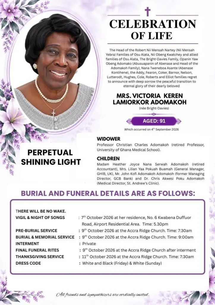 Mrs Victoria Keren Lamiorkor Adomakoh