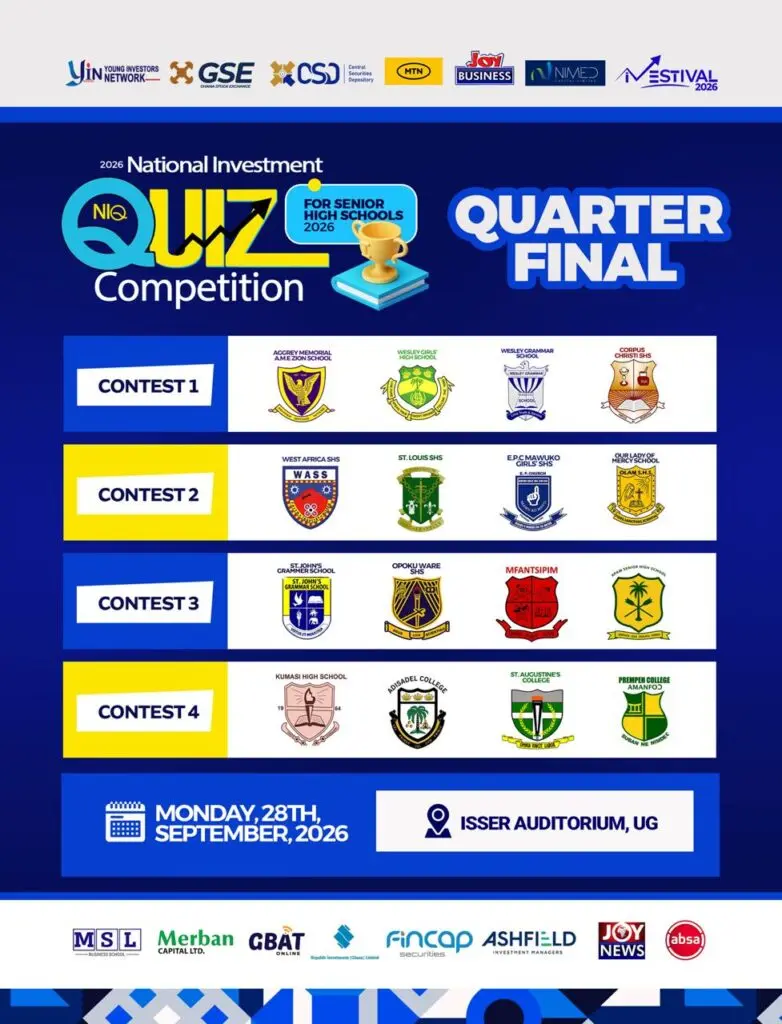 National Investment Quiz 2026: Six schools qualify for quarter-finals