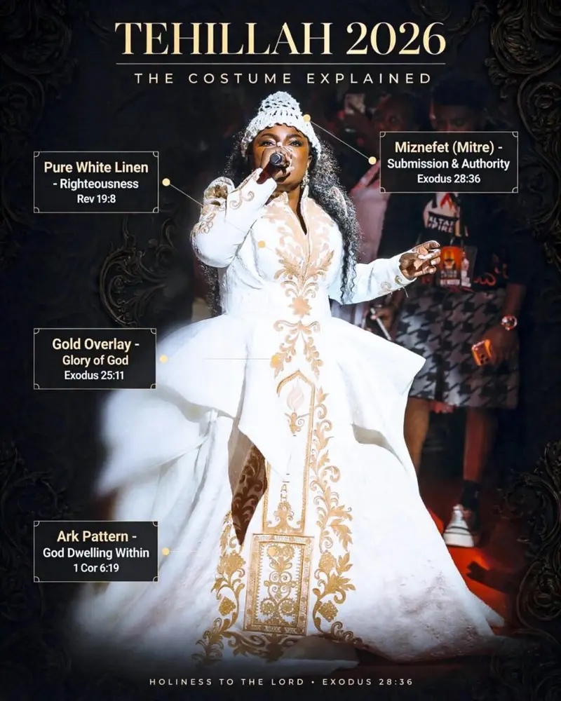 Ohemaa Mercy explains symbolism behind her 'Altar of Fire' outfit at Tehillah Experience 2026