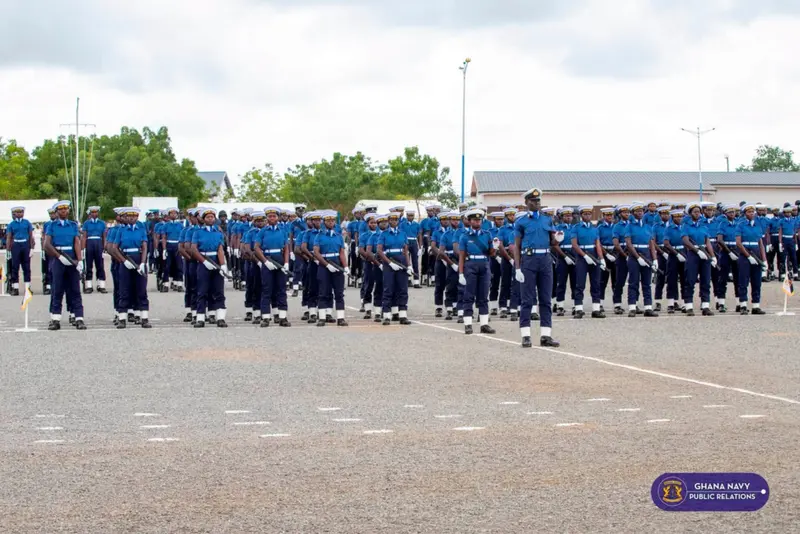 Passing out ceremony held for 346 Ghana Navy recruits after weeks of intensive training
