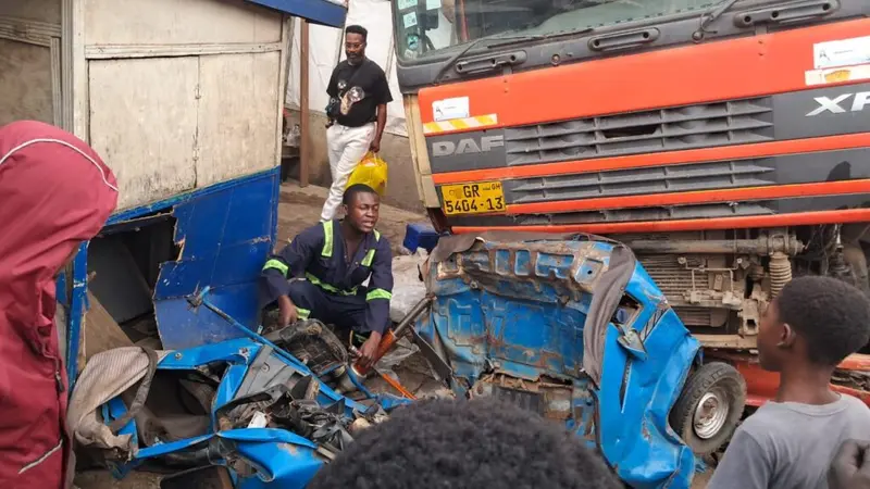 Two feared dead, several injured as trailer crashes into vehicles at Krofrom