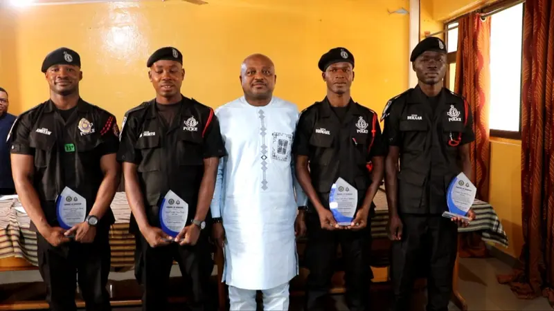 Upper West Regional Minister lauds 4 police officers for busting deadly gang