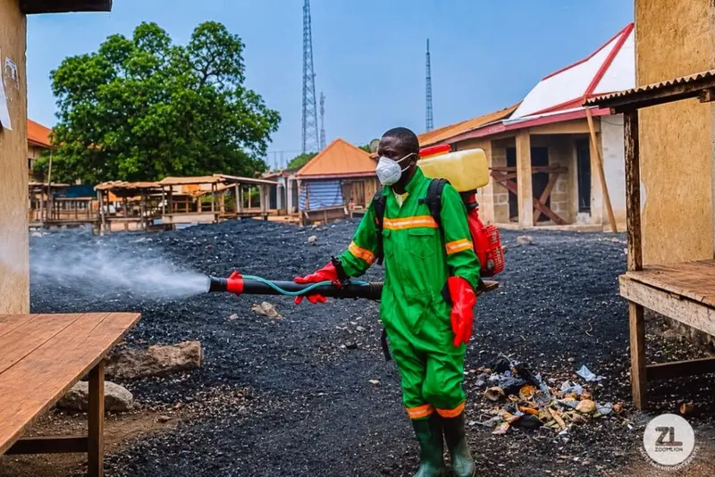 Zoomlion disinfects public facilities in Sefwi Wiawso over health risks