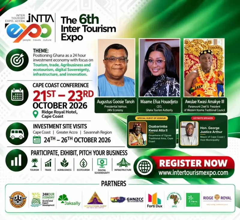 2026 Inter Tourism Expo Agenda Released: Cape Coast to host tourism, trade and investment leaders