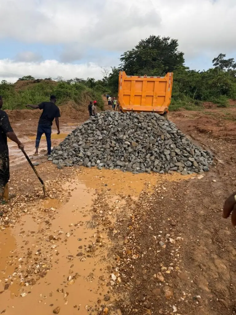 Adom News gets results: Abesua galamsey-damaged bridge undergoes repairs