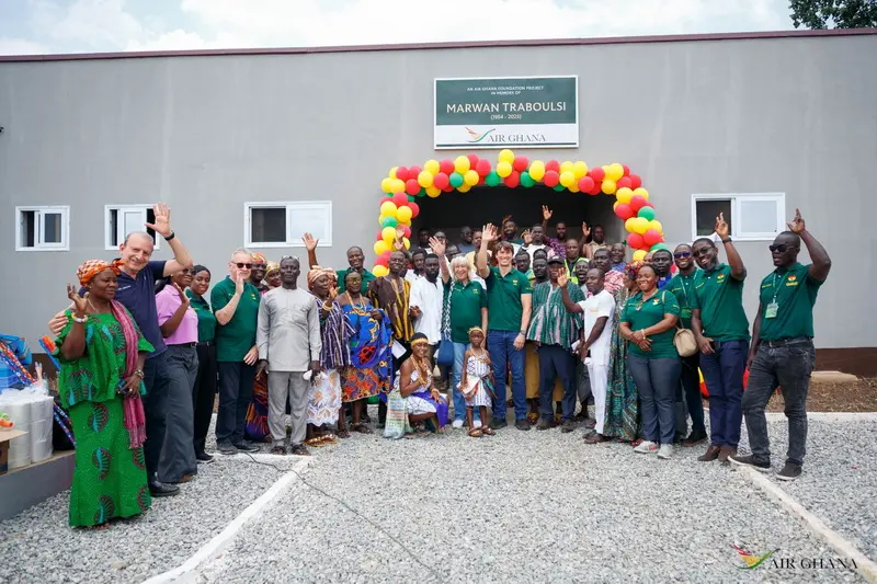 Air Ghana Foundation commissions 14-seater toilet facility at Attakrom Amanfro