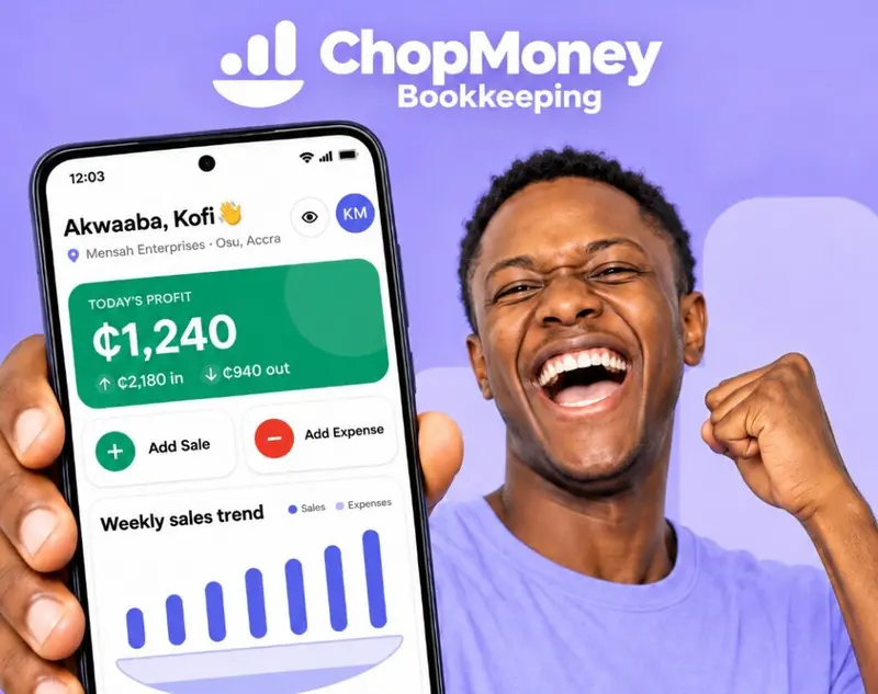 Chopmoney Bookkeeping seeks to simplify bookkeeping for Ghana's small businesses