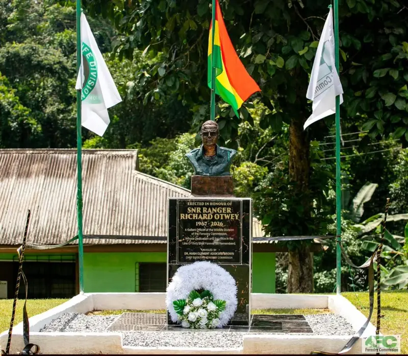 Forestry Commission honours ranger killed at Kakum National Park with memorial bust