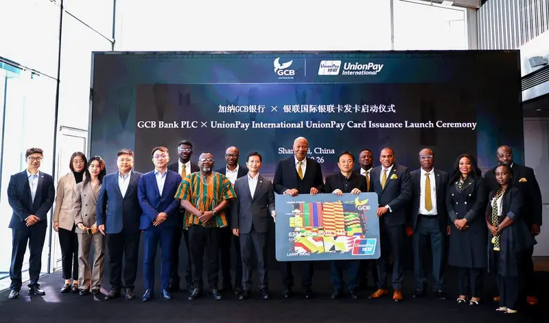 GCB Bank partners with UnionPay to launch Ghana's first RMB debit and prepaid cards