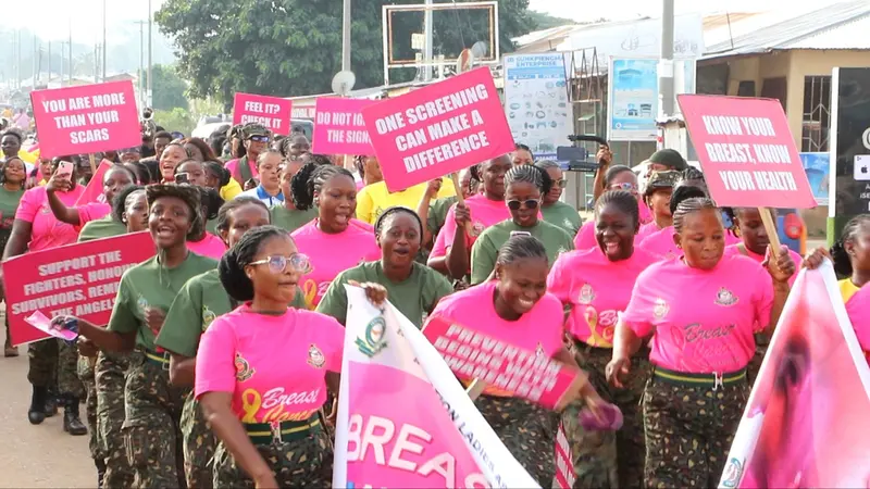 IMMILAC president recounts personal losses as security women lead breast cancer awareness campaign in Wa