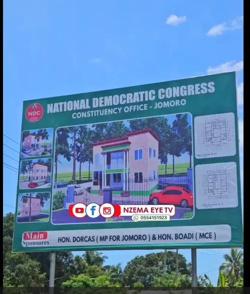 Jomoro MP, MCE collaborate to construct party office in Half Assini