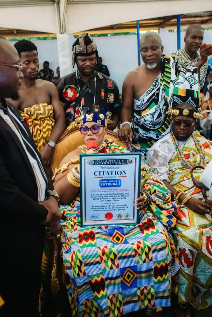 Nana Abena Etruba I honoured at historic homecoming celebrating Anlo and Gomoa cultural unity