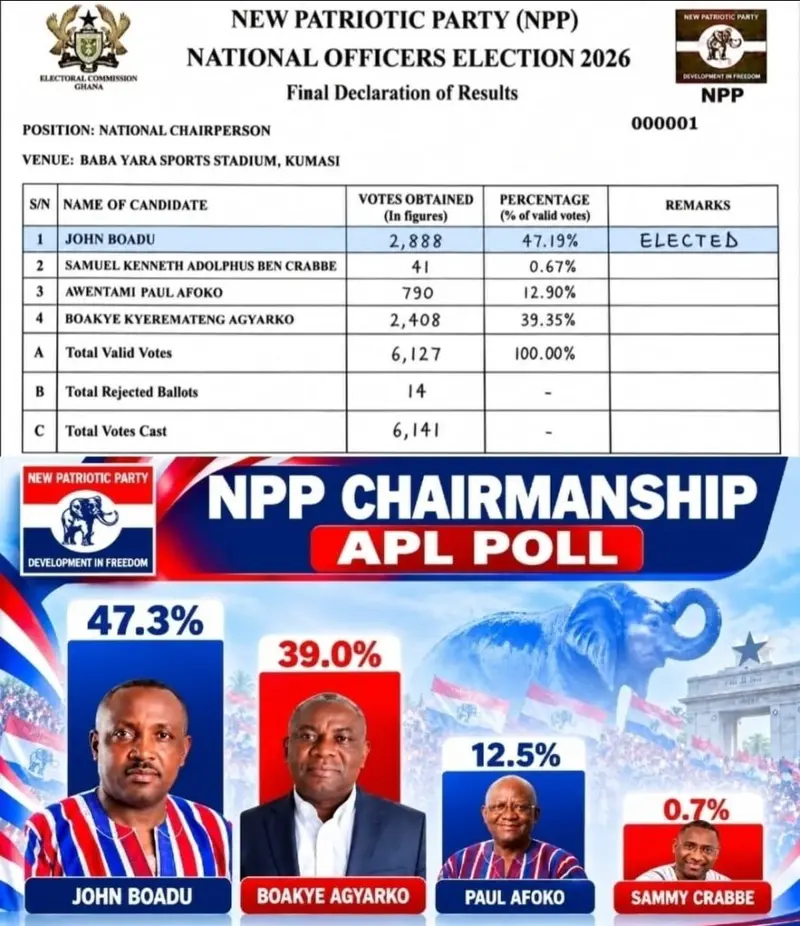NPP Chairmanship race: How APL's survey made a near-perfect prediction