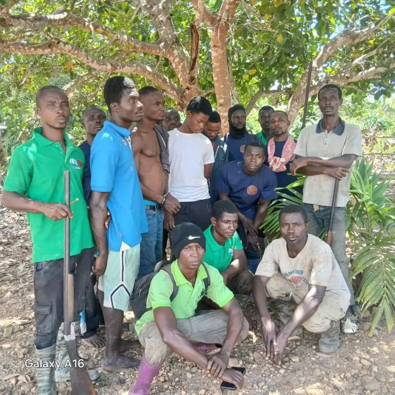 Three suspected illegal miners arrested in Tano-Boin Forest Reserve
